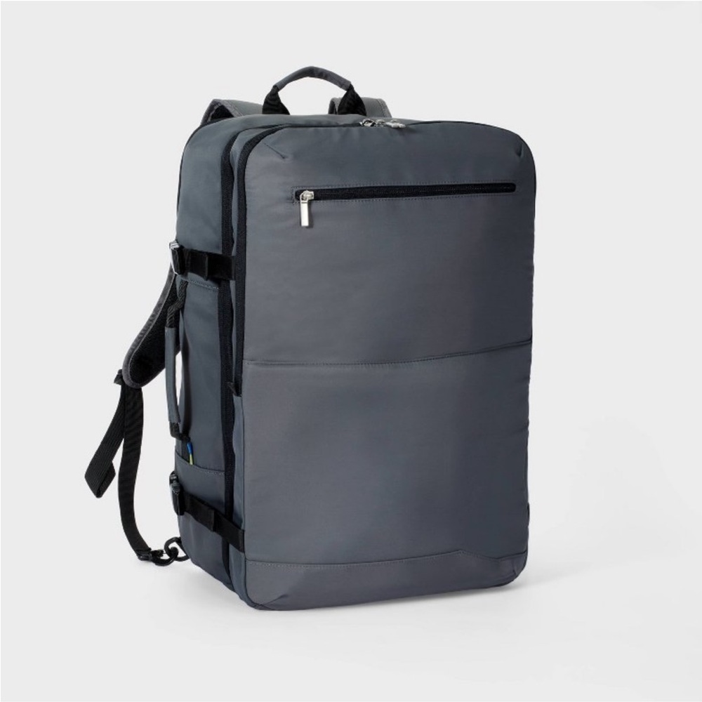 Open Story 45L Travel Backpack Luggage Grey Laptop Bag Softshell Unisex